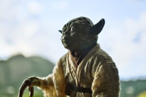 Although we love Yoda, don't learn syntax from him! (Yoda action figure)