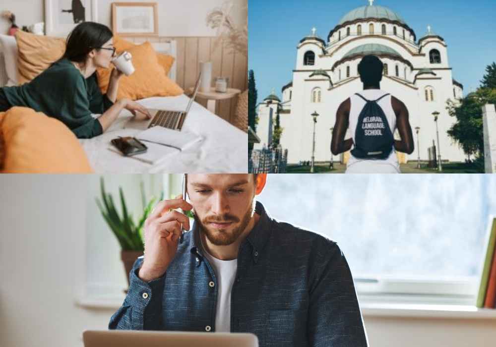 A1 Beginner Bundle + Work Life & Daily Routines Vocabulary Course 1 people learning with serbian beginner courses