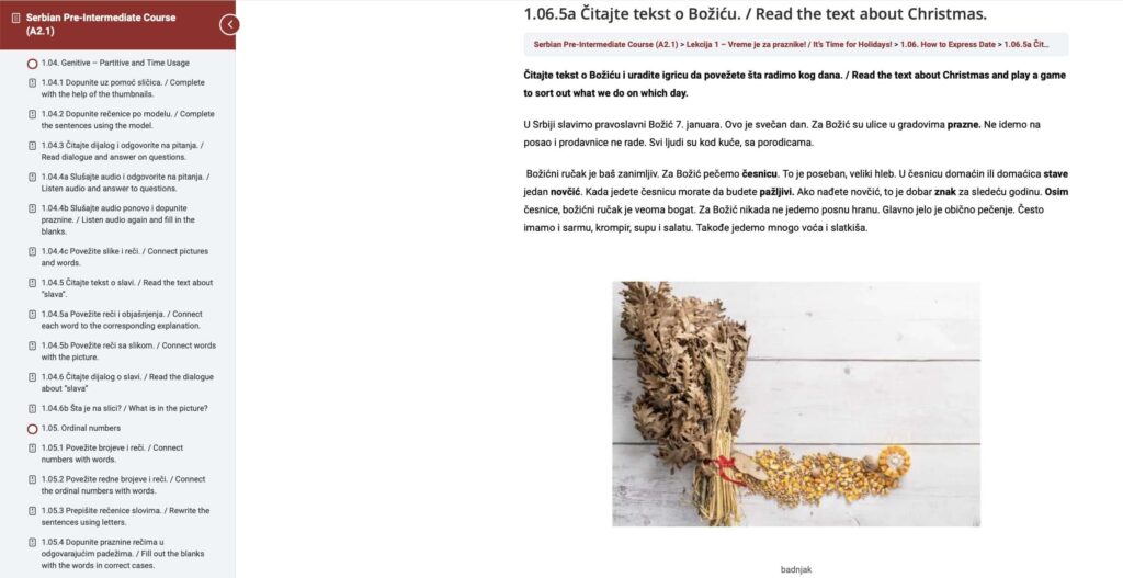 Serbian Pre-Intermediate Course (A2.1) | Belgrade Language School |